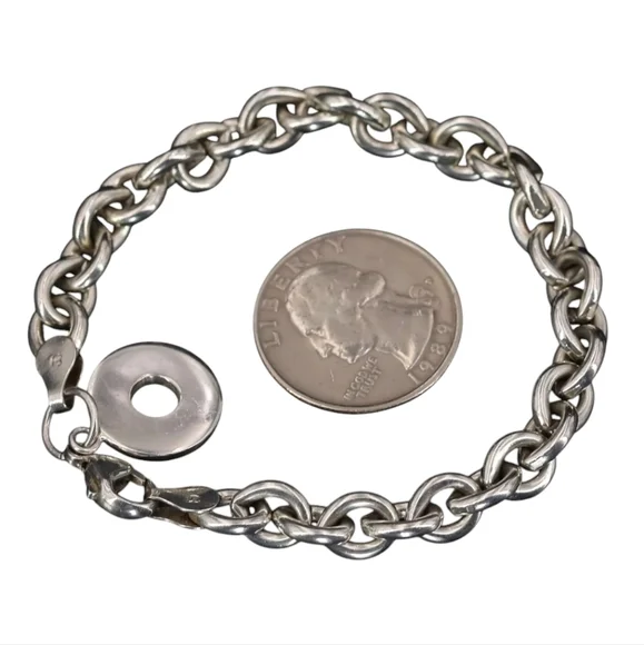 Authentic Tiffany and Co. Sterling Silver Charm Bracelet! - Picture 5 of 14